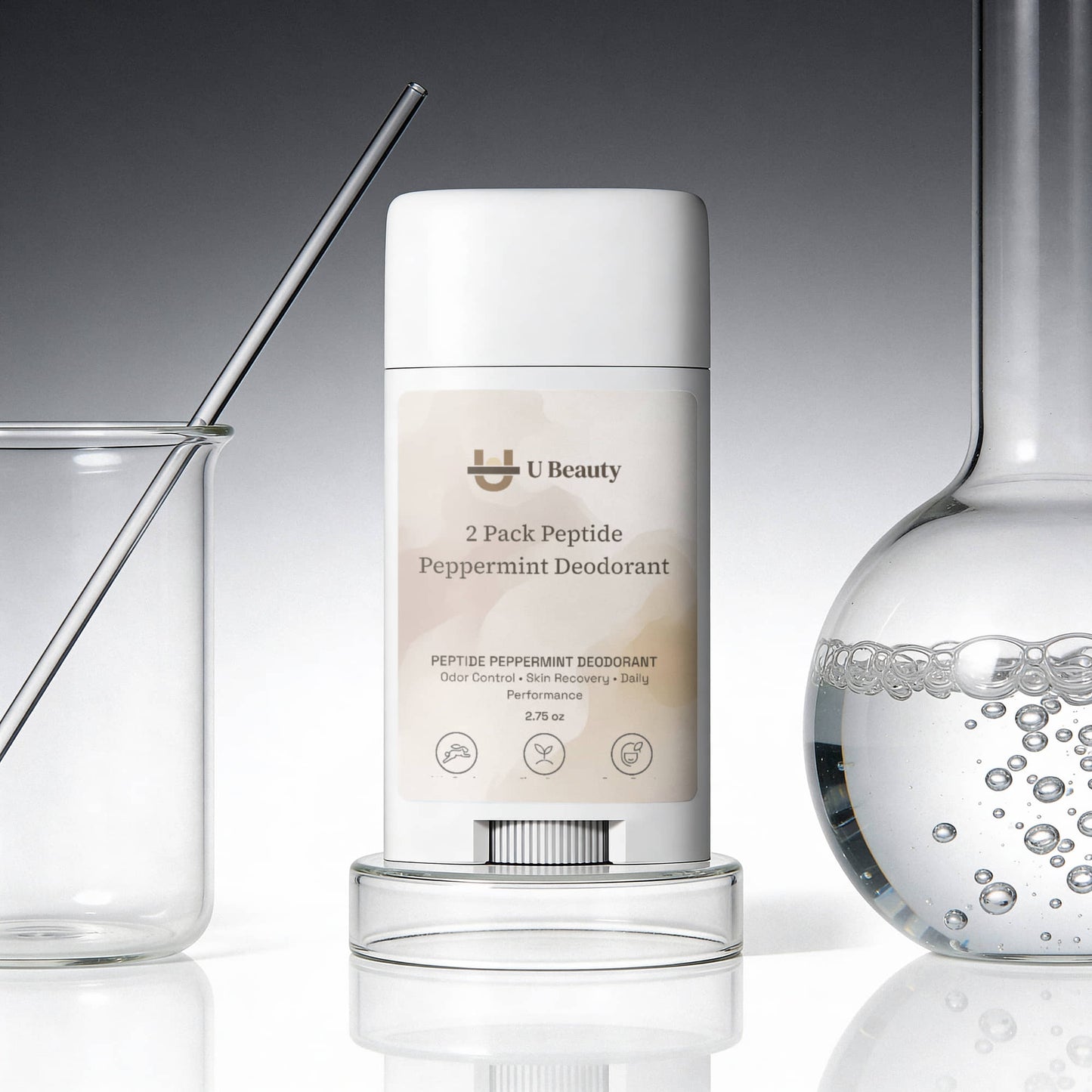 2 Pack Peptide Peppermint Deodorant