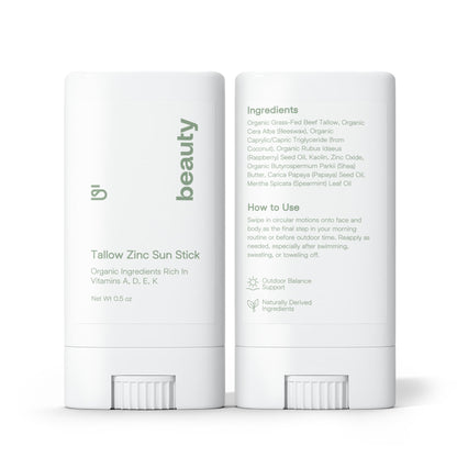 2 Pack Tallow Zinc Sun Stick