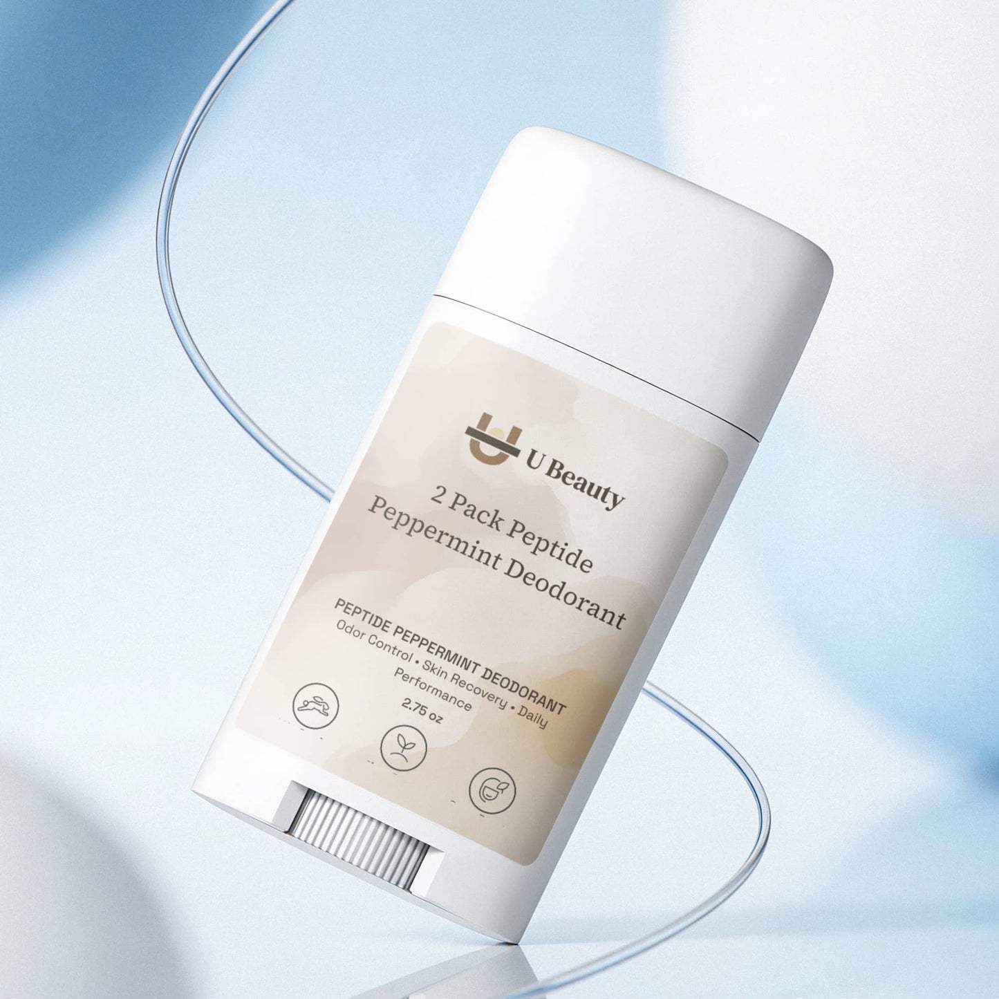 2 Pack Peptide Peppermint Deodorant