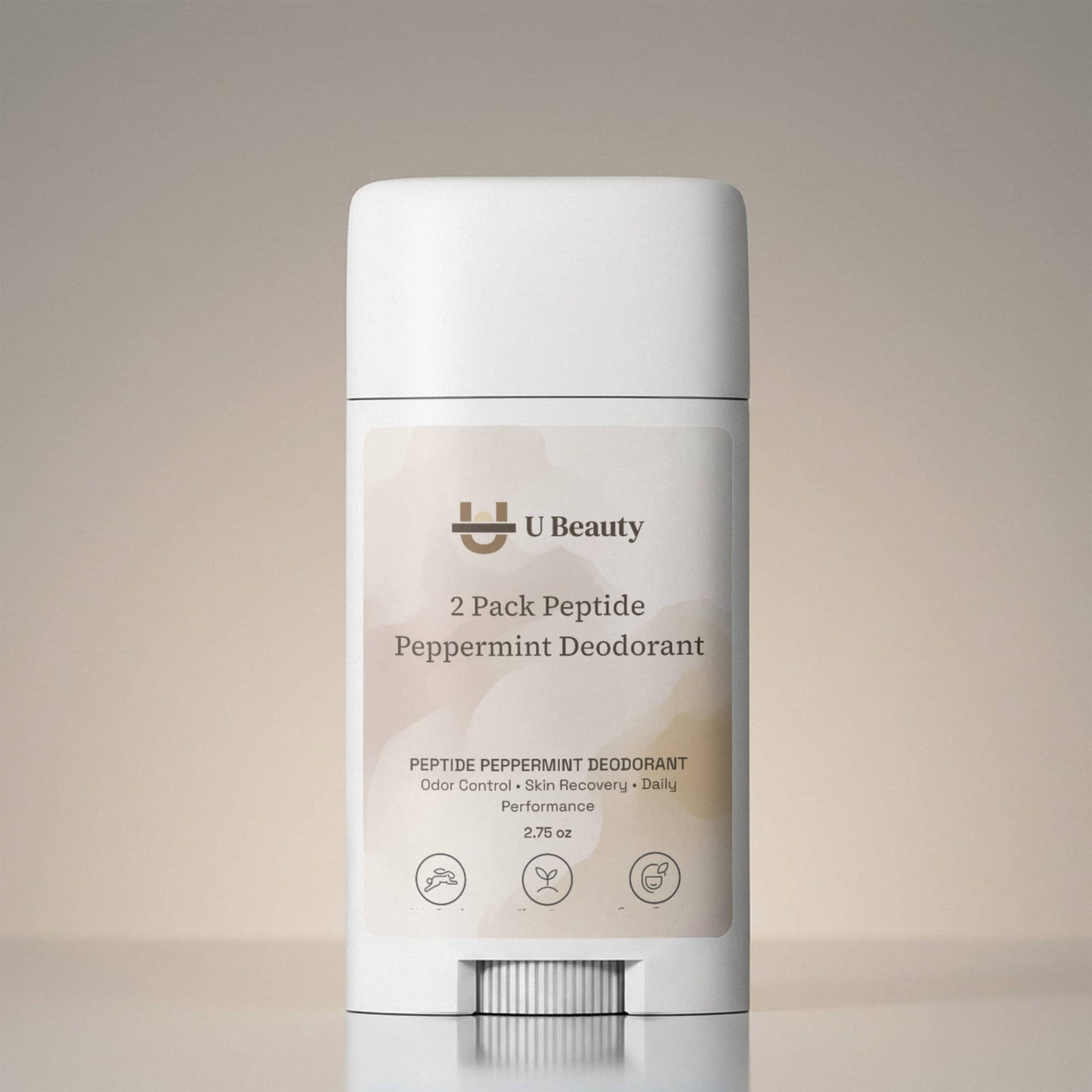 2 Pack Peptide Peppermint Deodorant